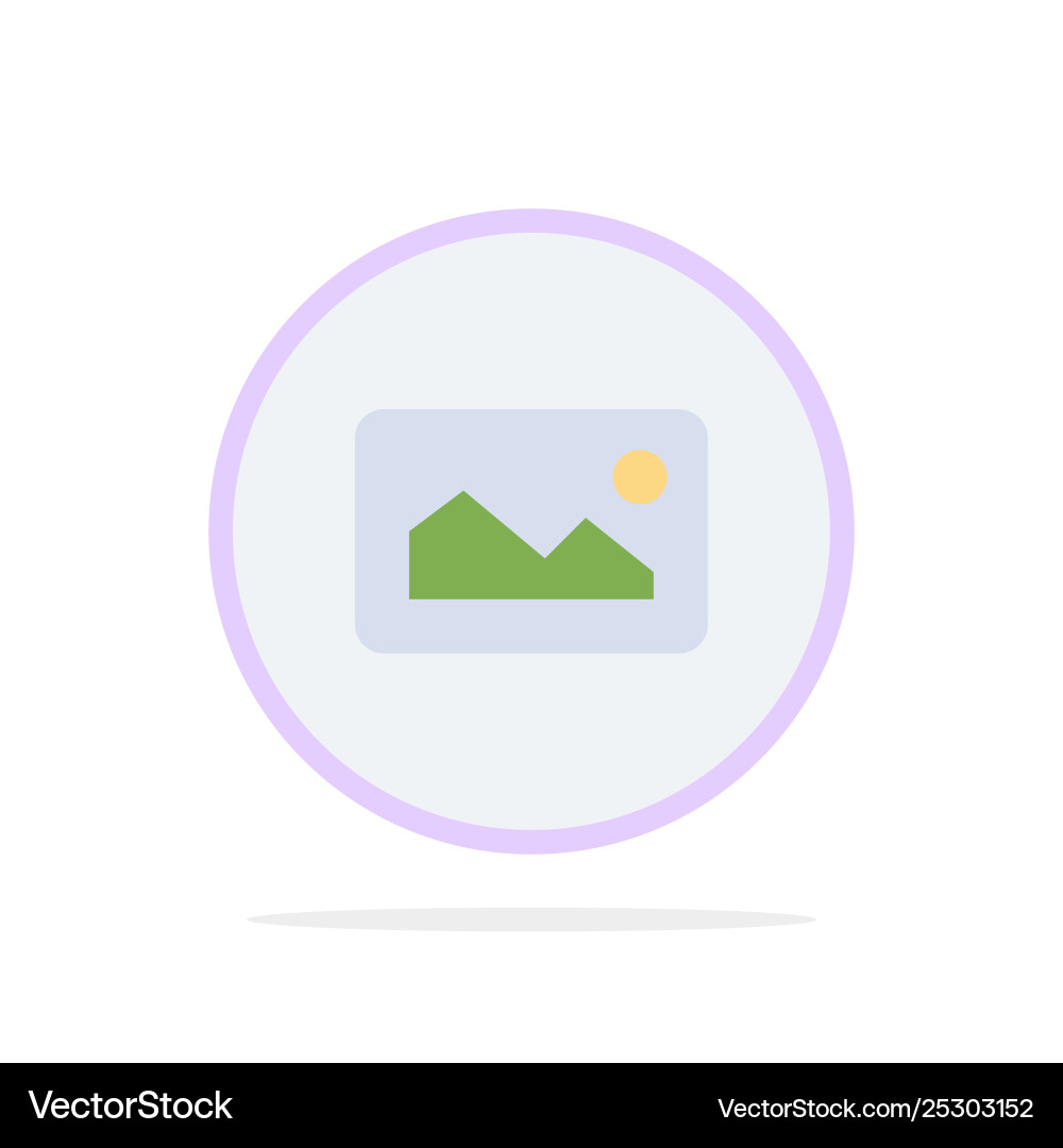 Image photo basic ui abstract circle background vector image