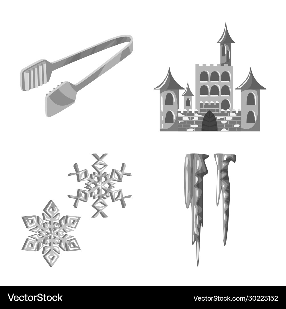 Isolated object square and purity logo set Isolated object square and purity logo set vector image