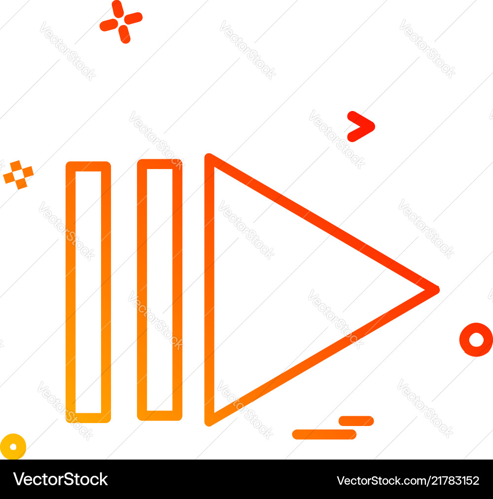 Next button icon design Next button icon design vector image