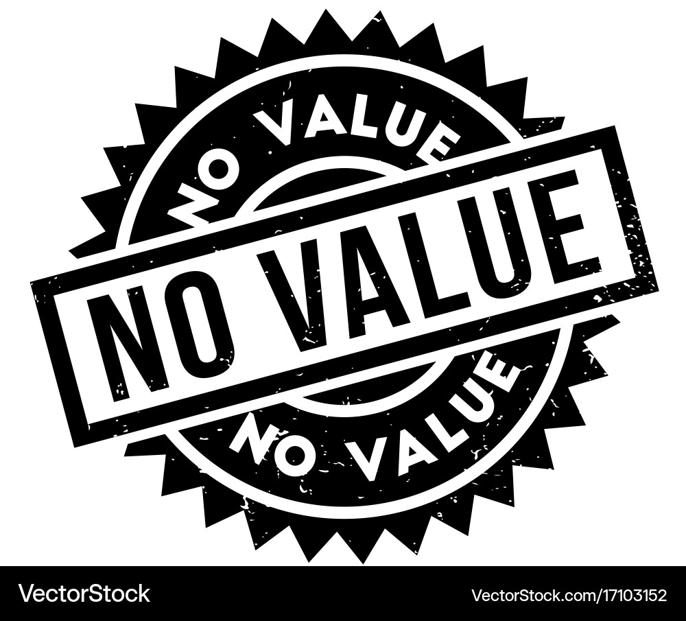 No value rubber stamp – Royalty-Free Vector | VectorStock