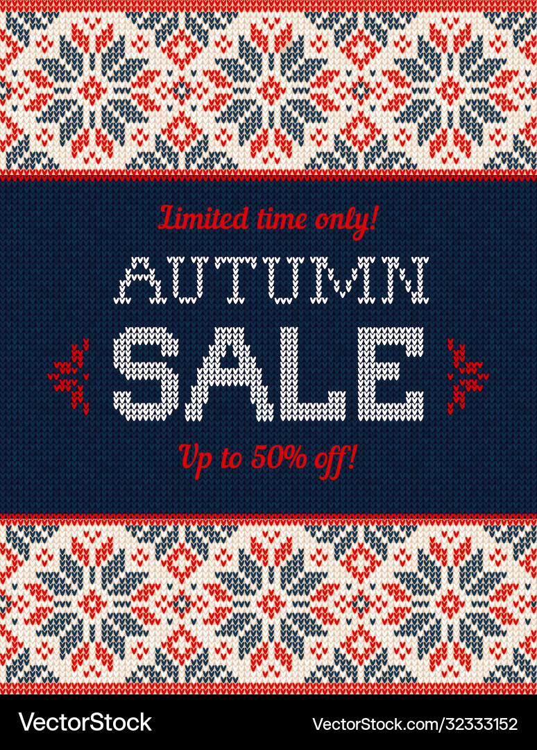 Ugly sweater christmas season winter autumn sale Ugly sweater christmas season winter autumn sale vector image