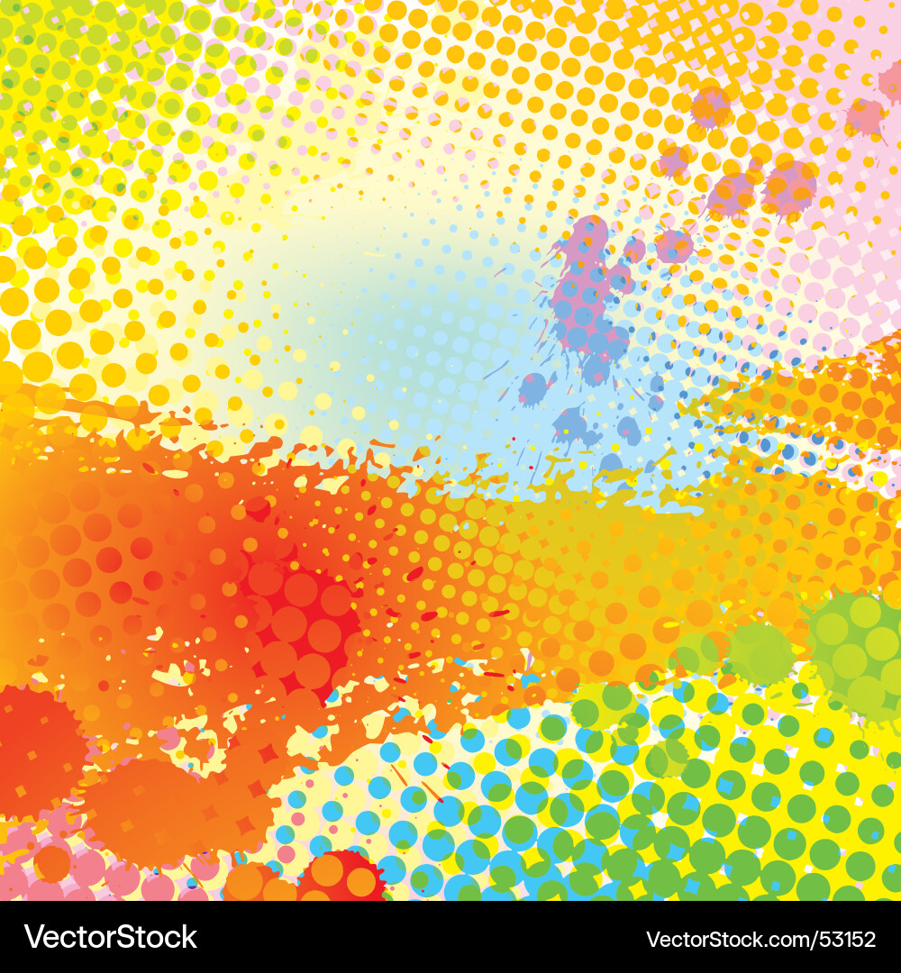 Vibrant Multicolor Splash vector image