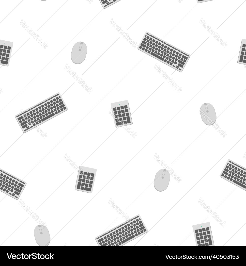 A set of computer keyboards and mouse random A set of computer keyboards and mouse random vector image