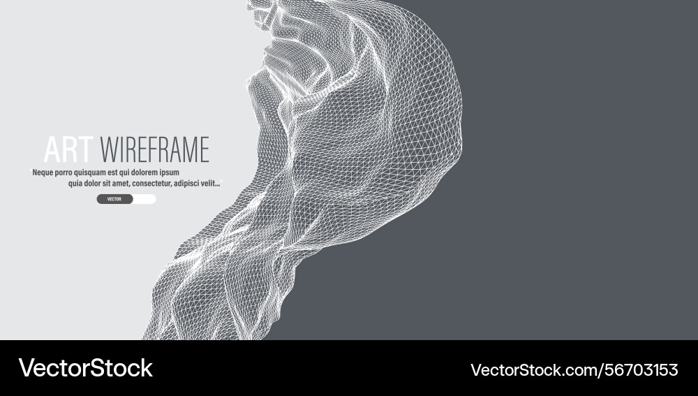 Abstract wave is made in a frame style template Abstract wave is made in a frame style template vector image