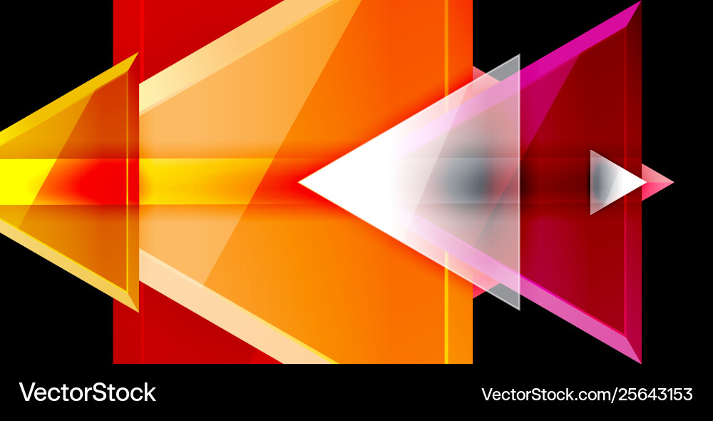 Dynamic triangle composition abstract background Dynamic triangle composition abstract background Vector Image