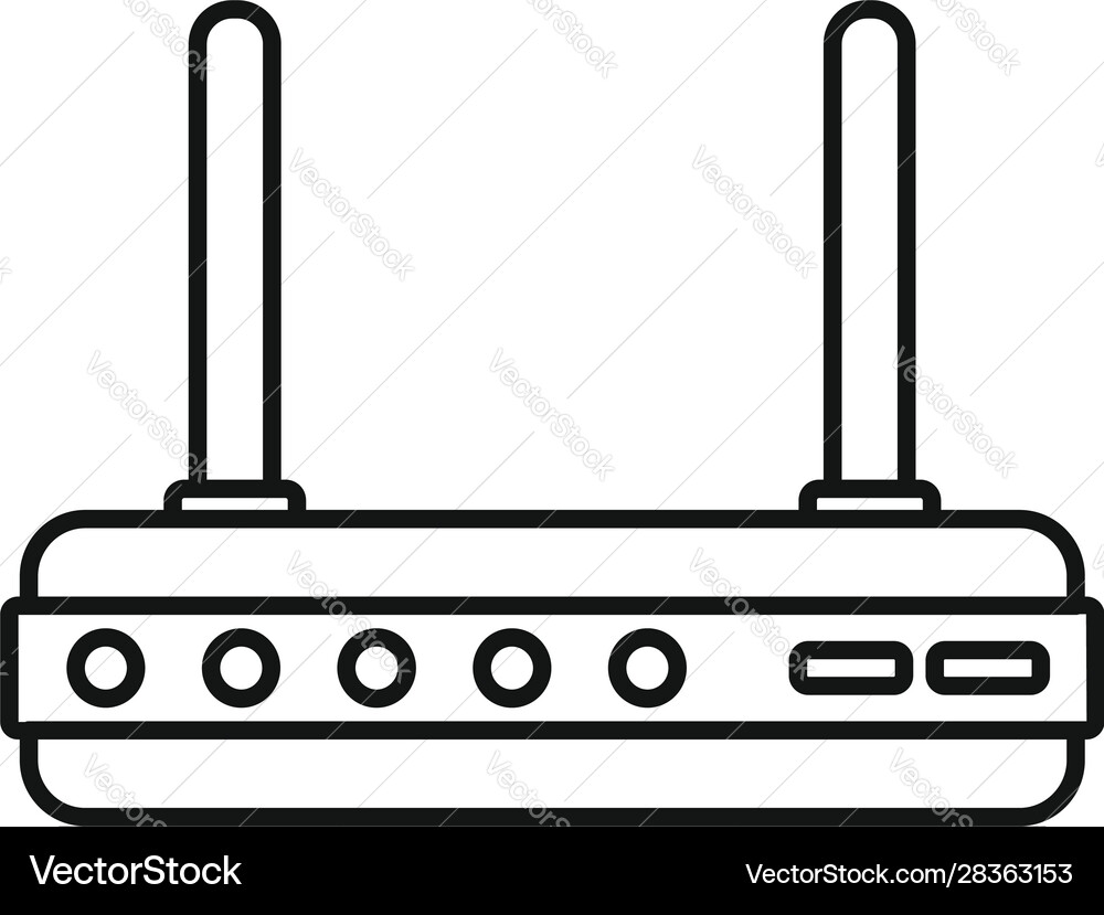 Gateway router icon outline style Gateway router icon outline style vector image