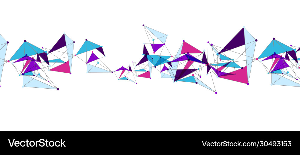 Line points connections triangular technology Line points connections triangular technology vector image