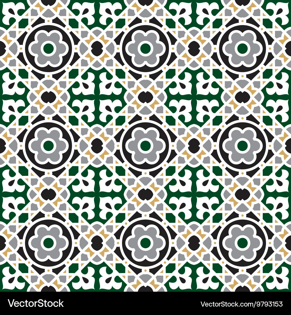 Seamless geometric pattern repeating background Vector Image