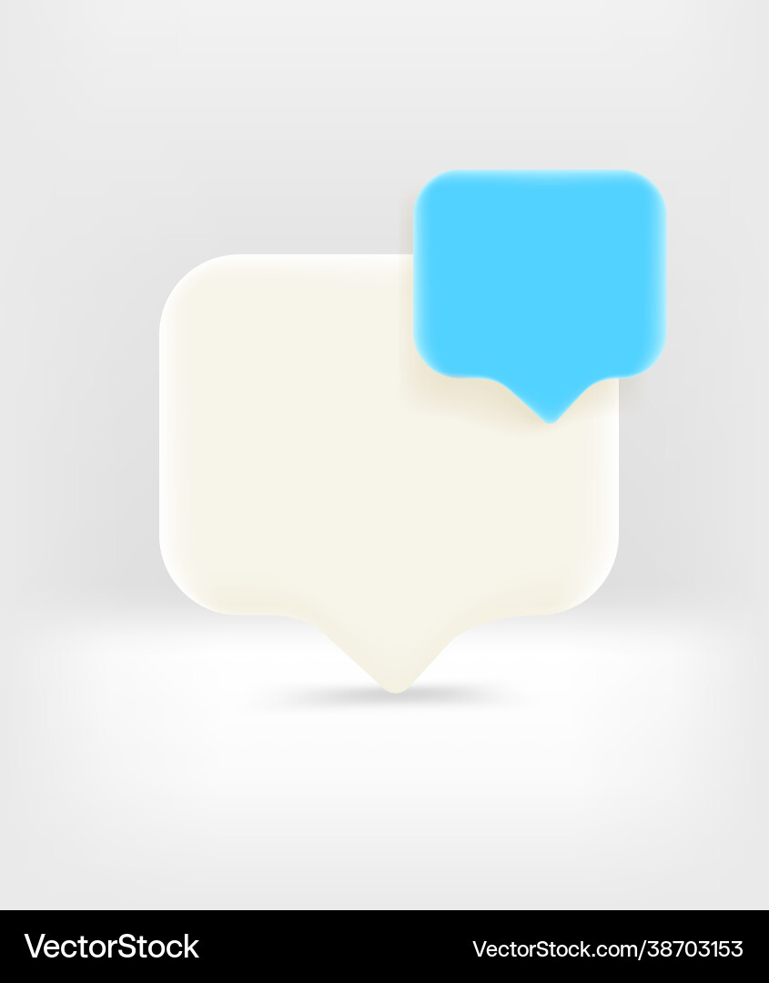 Speech cloud with copy space template for a text Vector Image