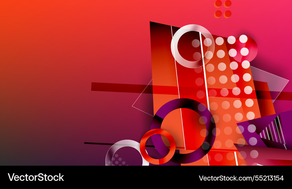 Abstract background geometric design with colorful Vector Image