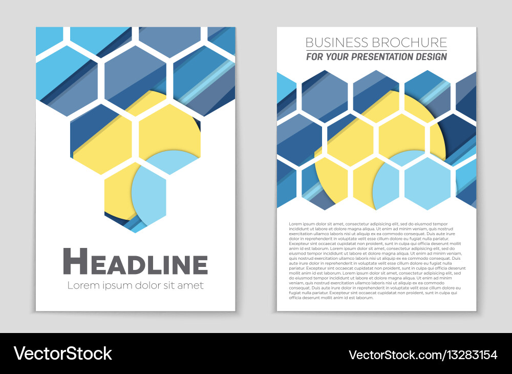 Abstract layout background set for art Vector Image