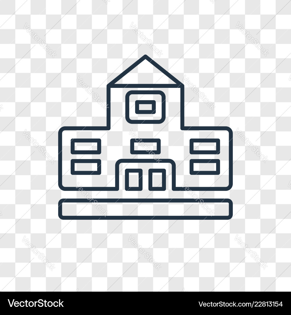 Building concept linear icon isolated Building concept linear icon isolated Vector Image