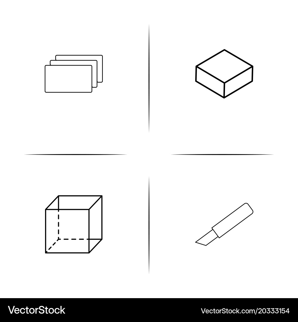 Creative process and design simple linear icon vector image