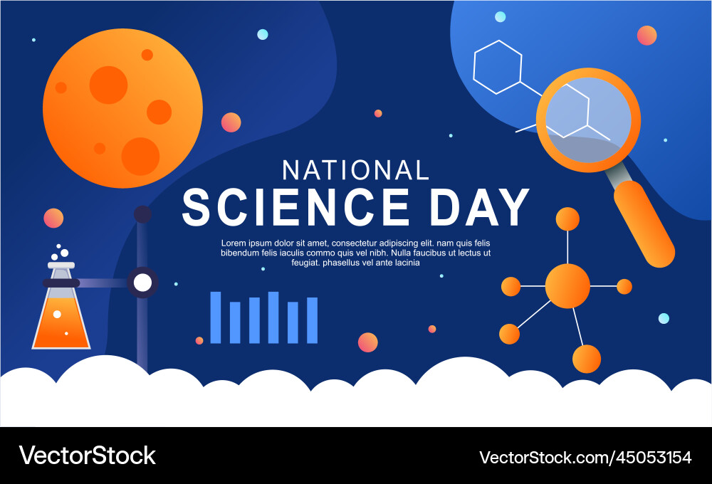 Gradient science twitch background design template Gradient science twitch background design template vector image