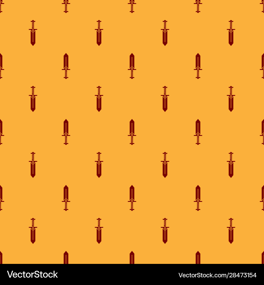 Red sword for game icon isolated seamless pattern Red sword for game icon isolated seamless pattern vector image