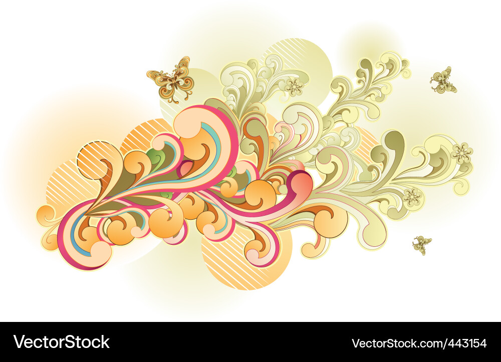 Retro Swirl Pattern vector image