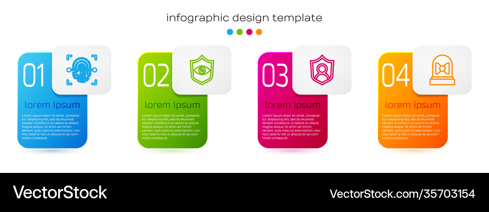 Set line fingerprint shield eye scan user Set line fingerprint shield eye scan user vector image