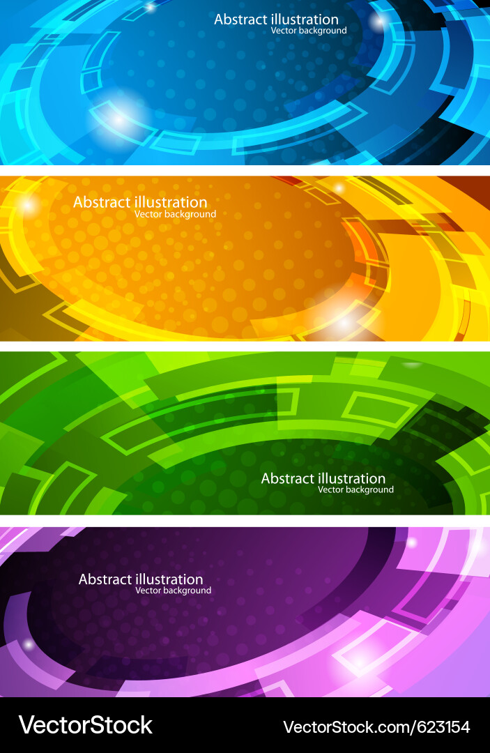 Tech Backgrounds - Modern Abstract vector image