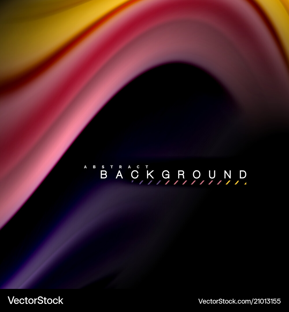 Fluid Color Wave Abstract Background Vector Image