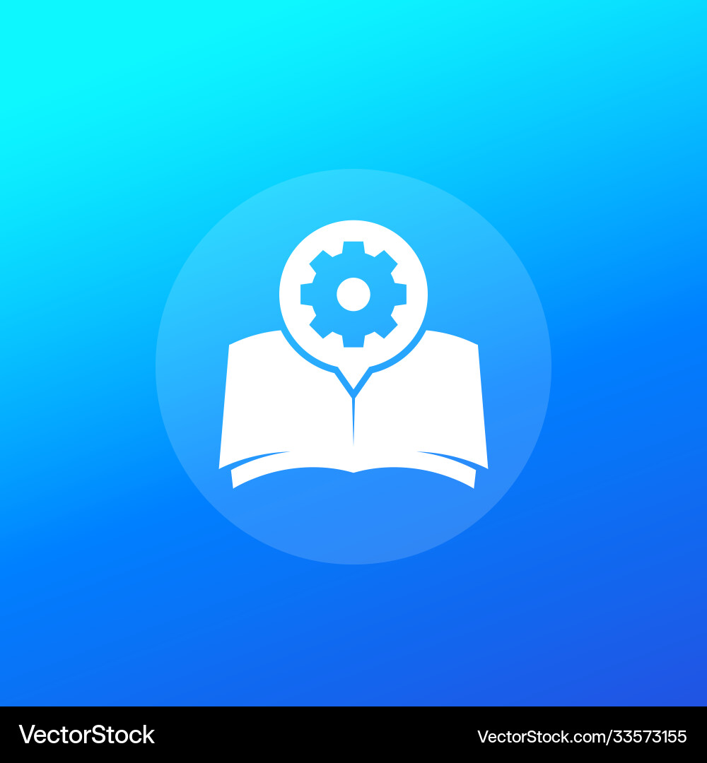 Manual instruction or user guide icon Vector Image