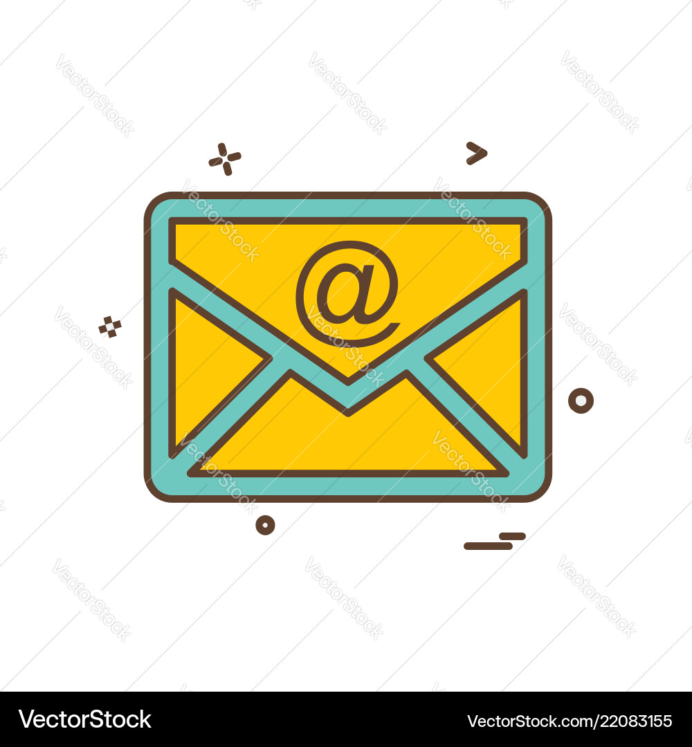 Message icon design Vector Image