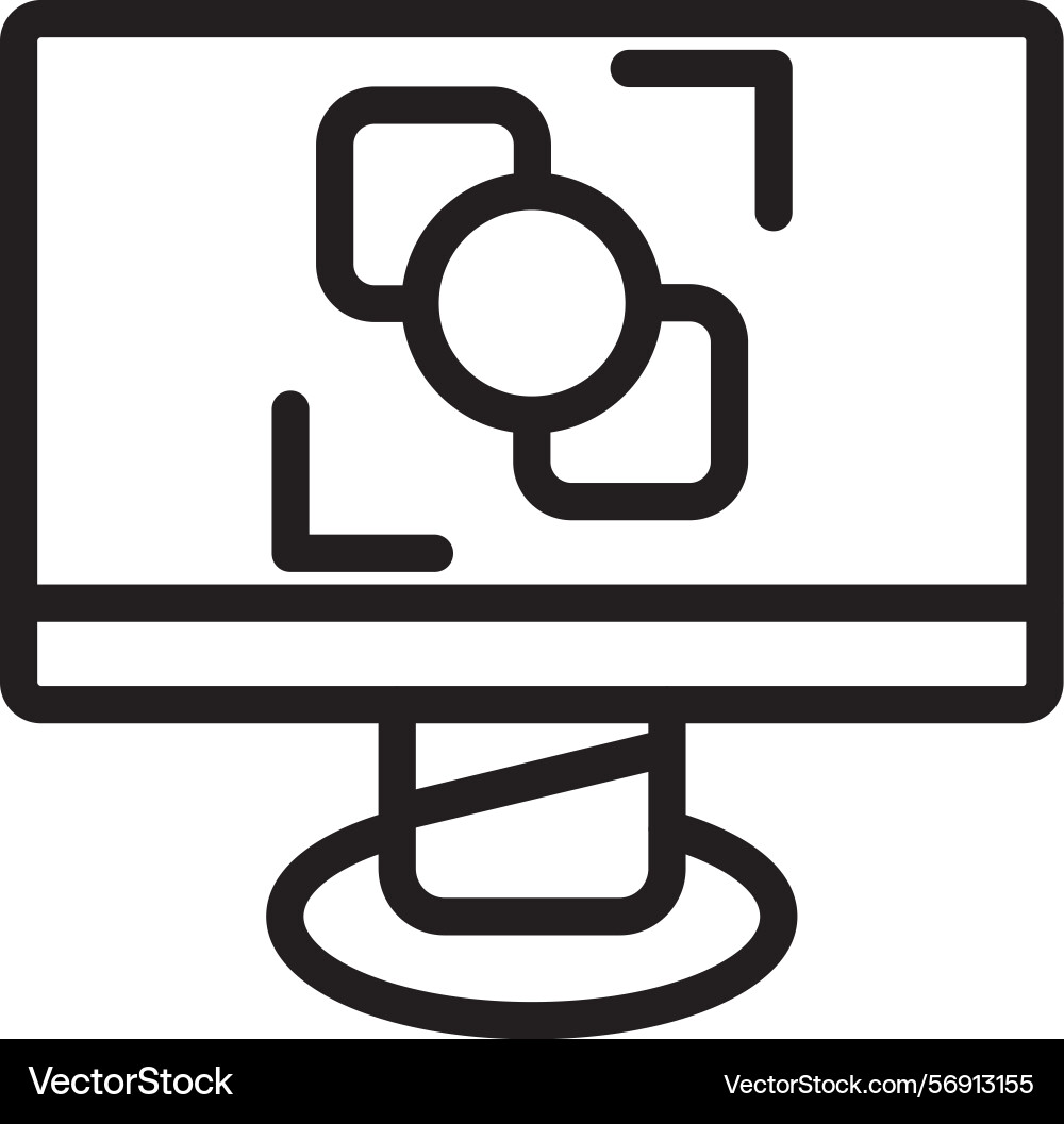 Multi tenant linear style icon design Vector Image