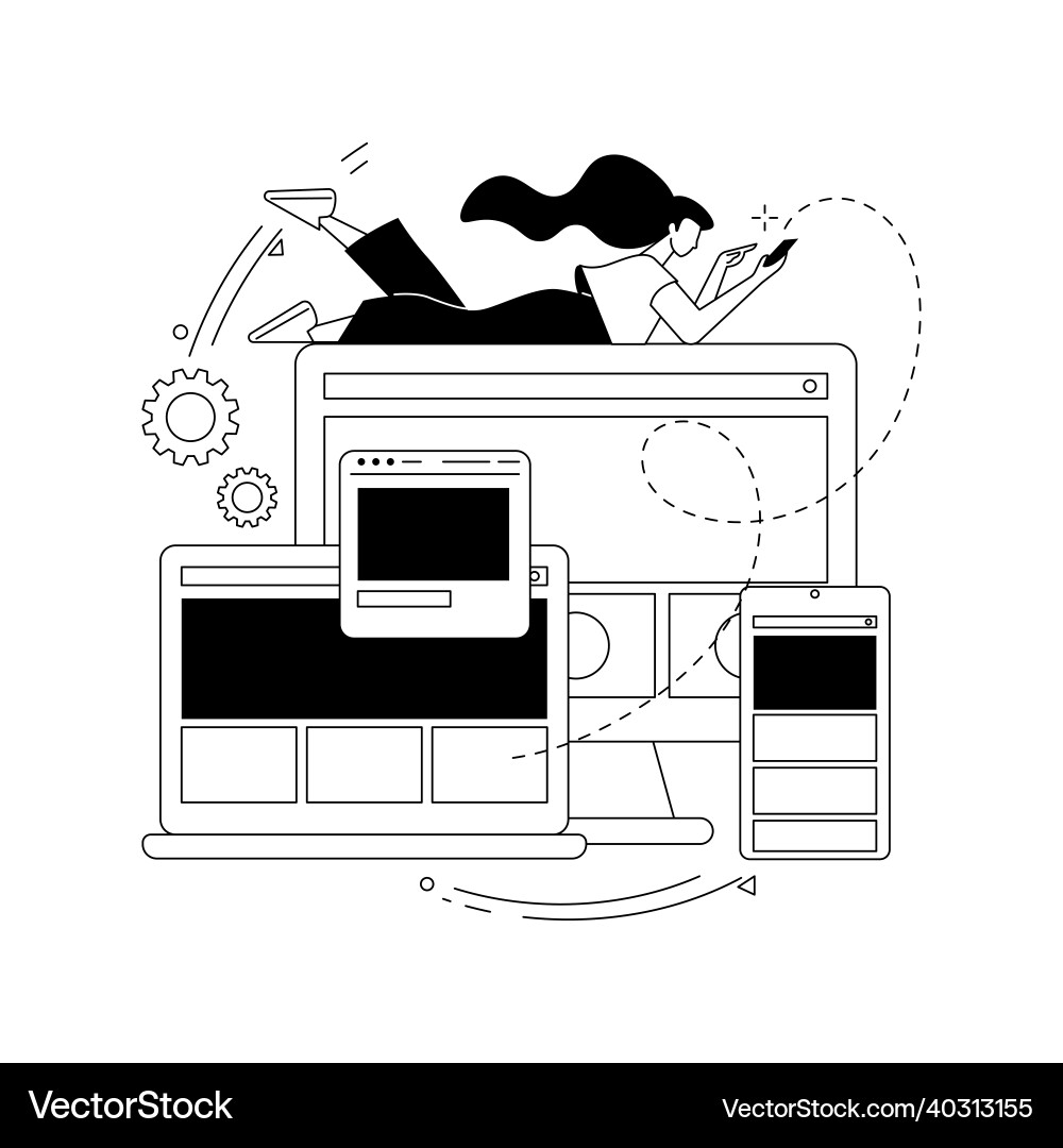 Responsive web design abstract concept Responsive web design abstract concept vector image