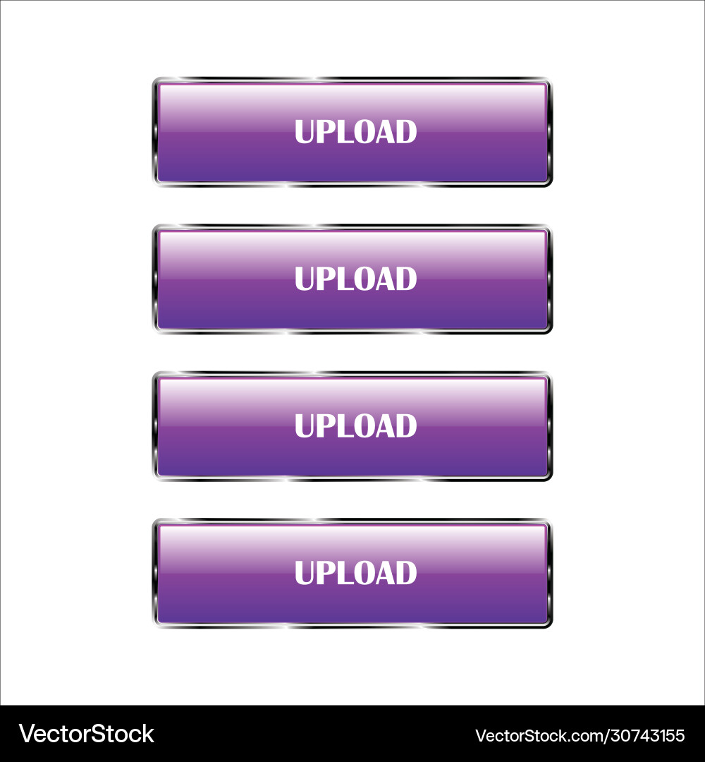 Set internet buttons on a white background vector image