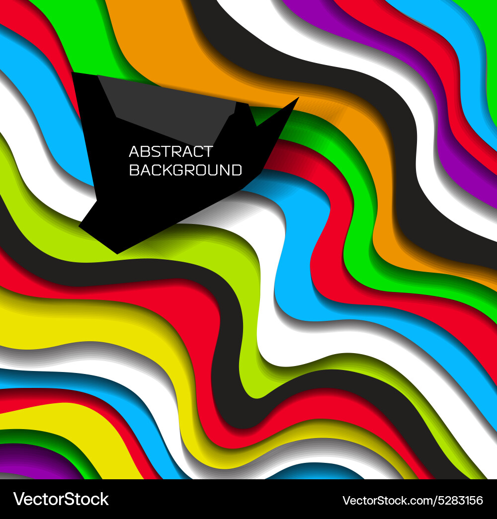 Abstract colorful lines background Vector Image
