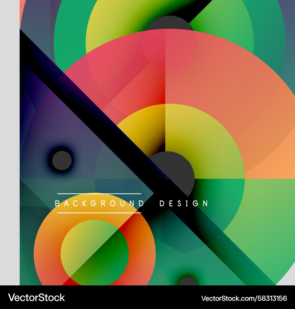 Abstract geometric shapes overlap creating Abstract geometric shapes overlap creating Vector Image