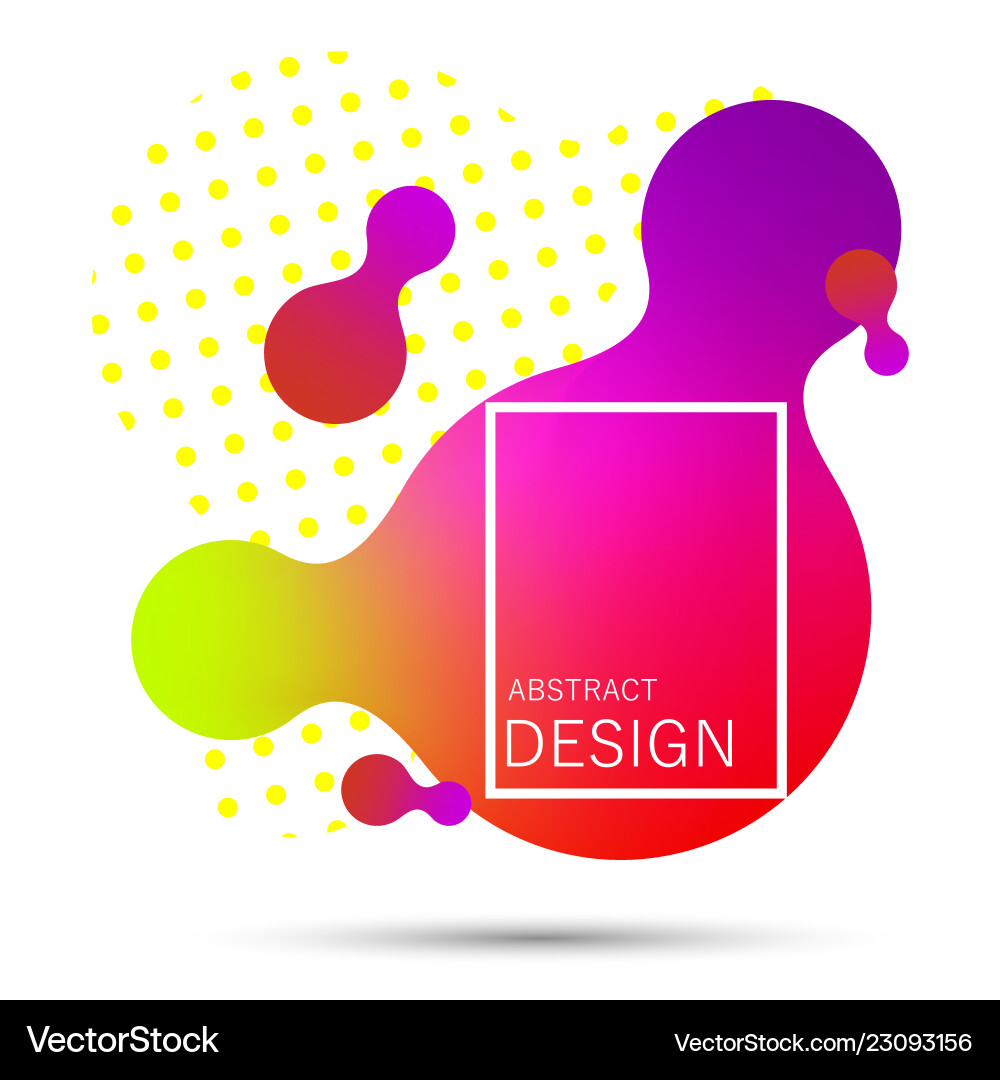 Abstract liquid shape gradient Abstract liquid shape gradient vector image