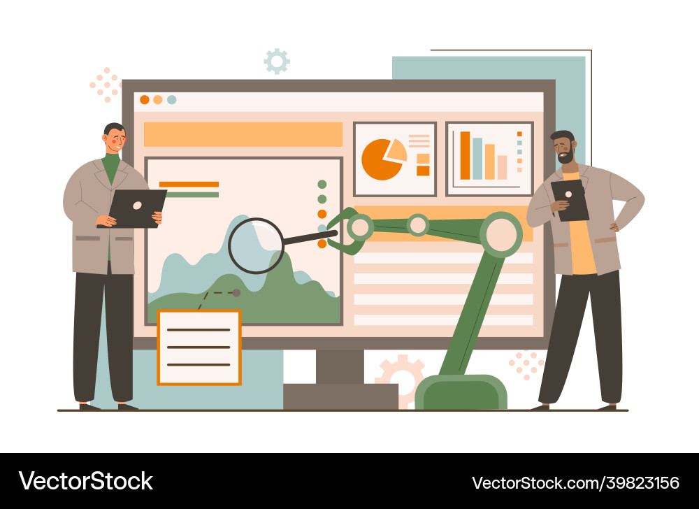 Automated Testing Concept vector image