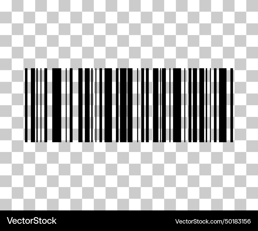 Barcode icon bar code for web flat design isolated Barcode icon bar code for web flat design isolated Vector Image