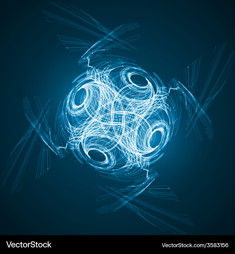 Digital Circuit Networks vector image