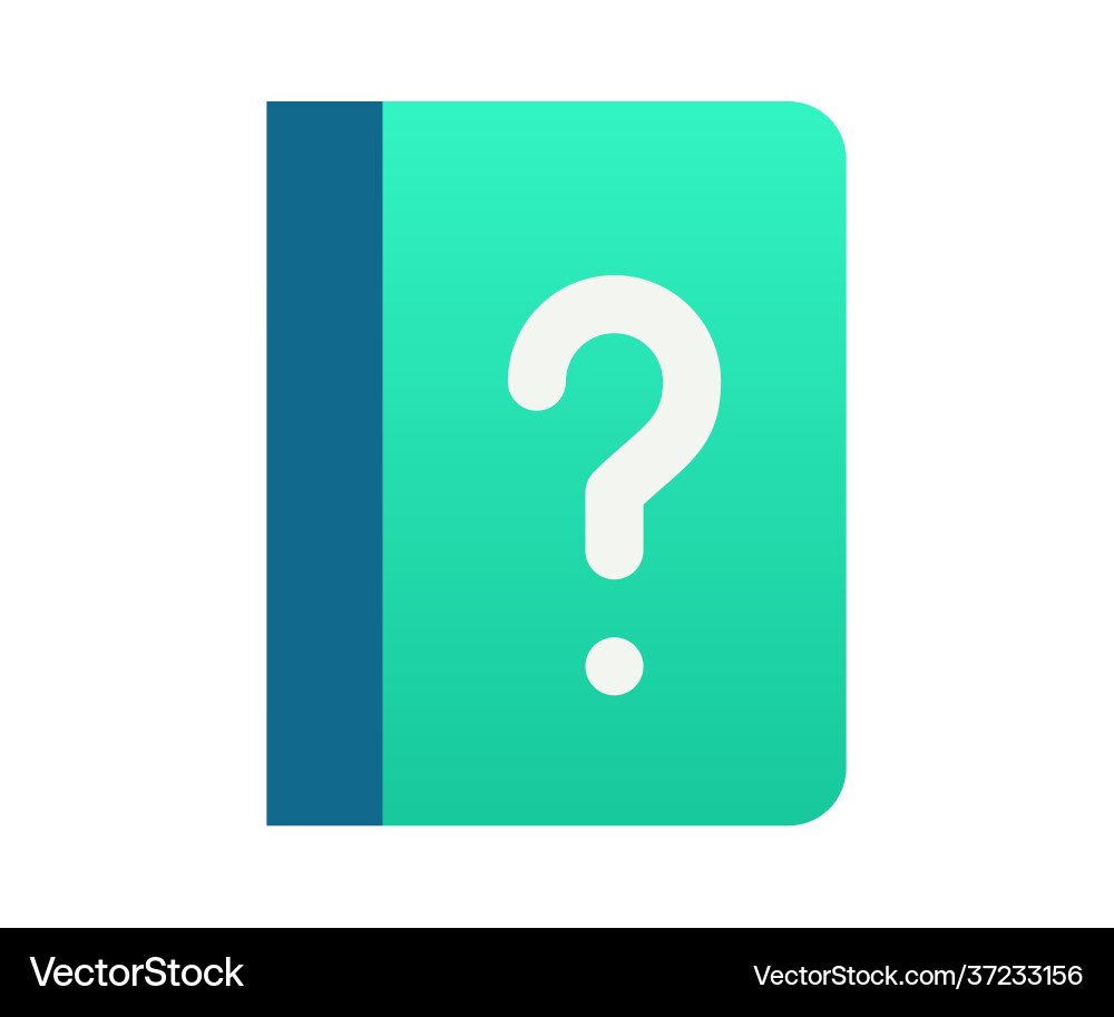 Handbook help guidebook single isolated icon Handbook help guidebook single isolated icon vector image