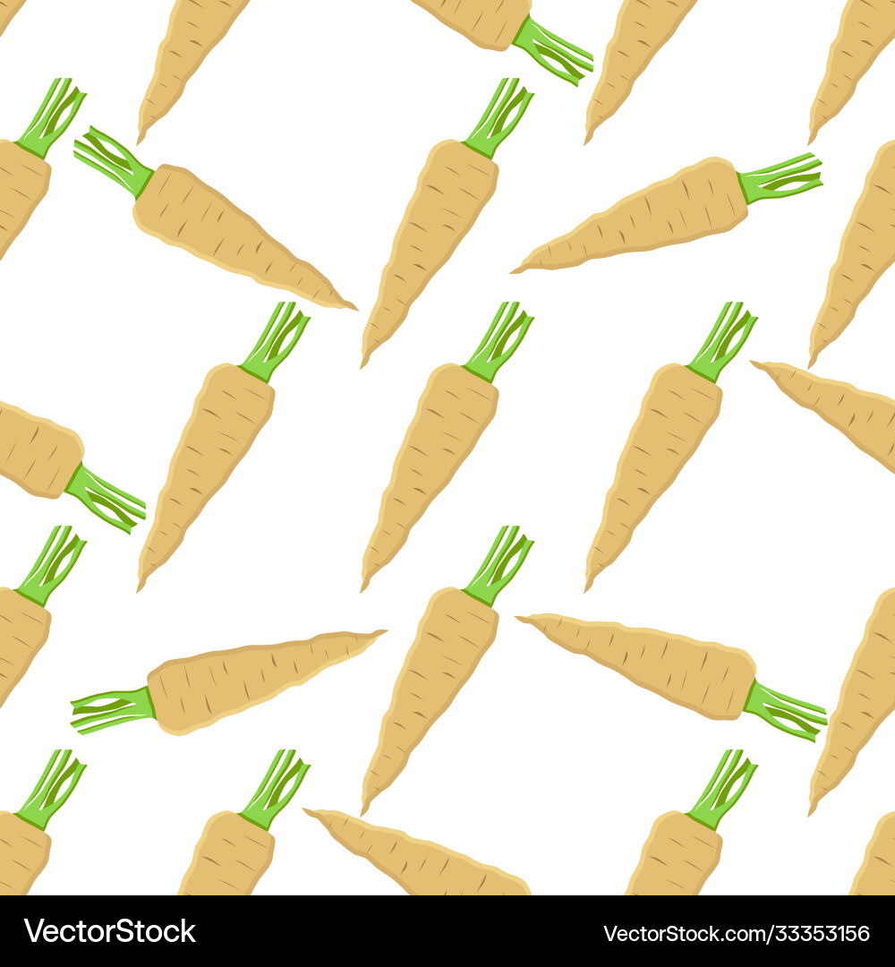 On theme pattern plant parsnip Vector Image