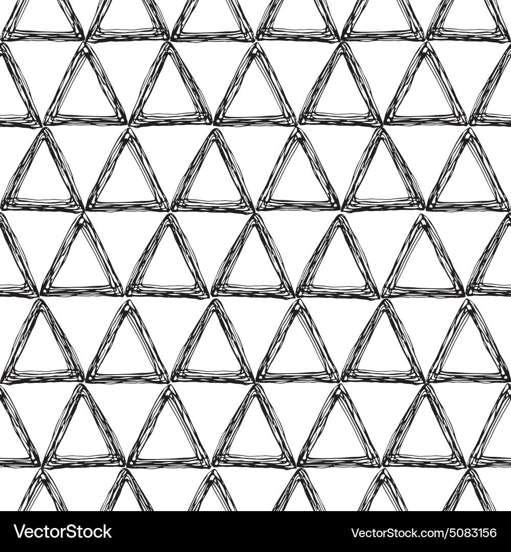 Seamless pattern with a triangle vector image