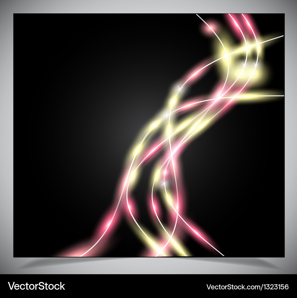 Smooth colorful abstract glowing background vector image