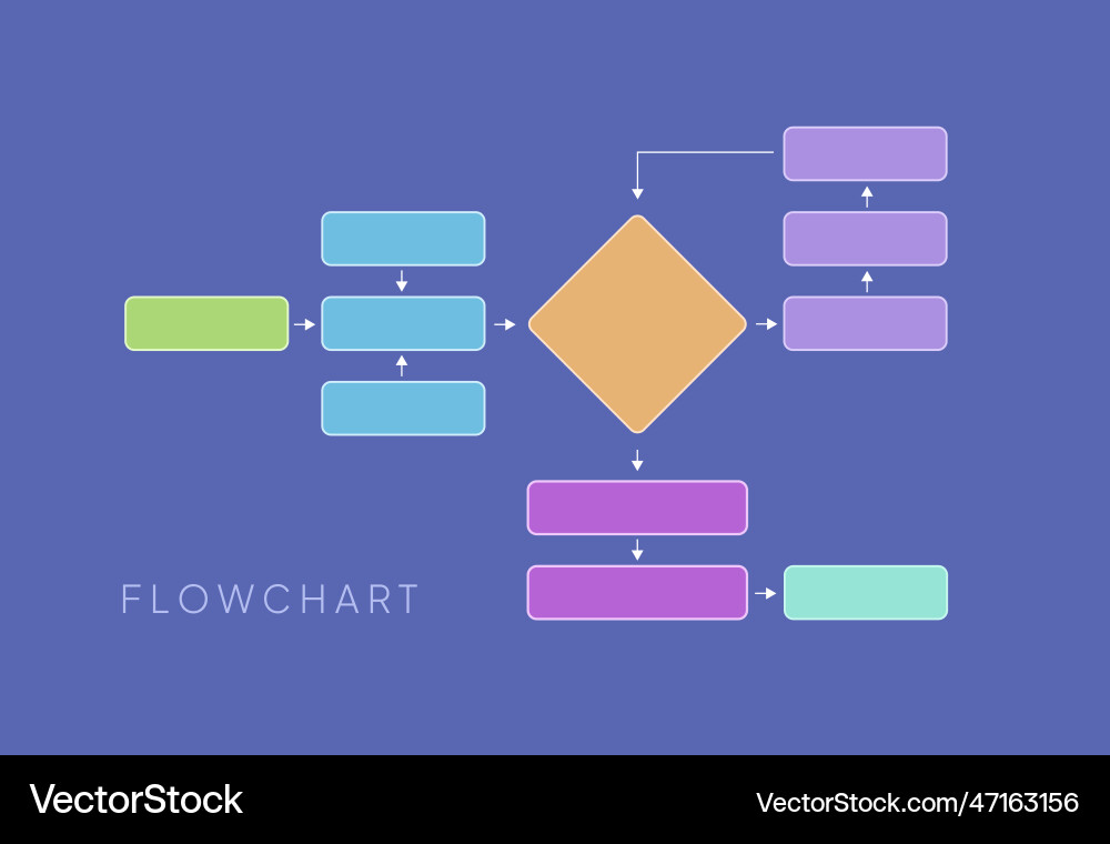 Workflow and business management with modular Workflow and business management with modular vector image