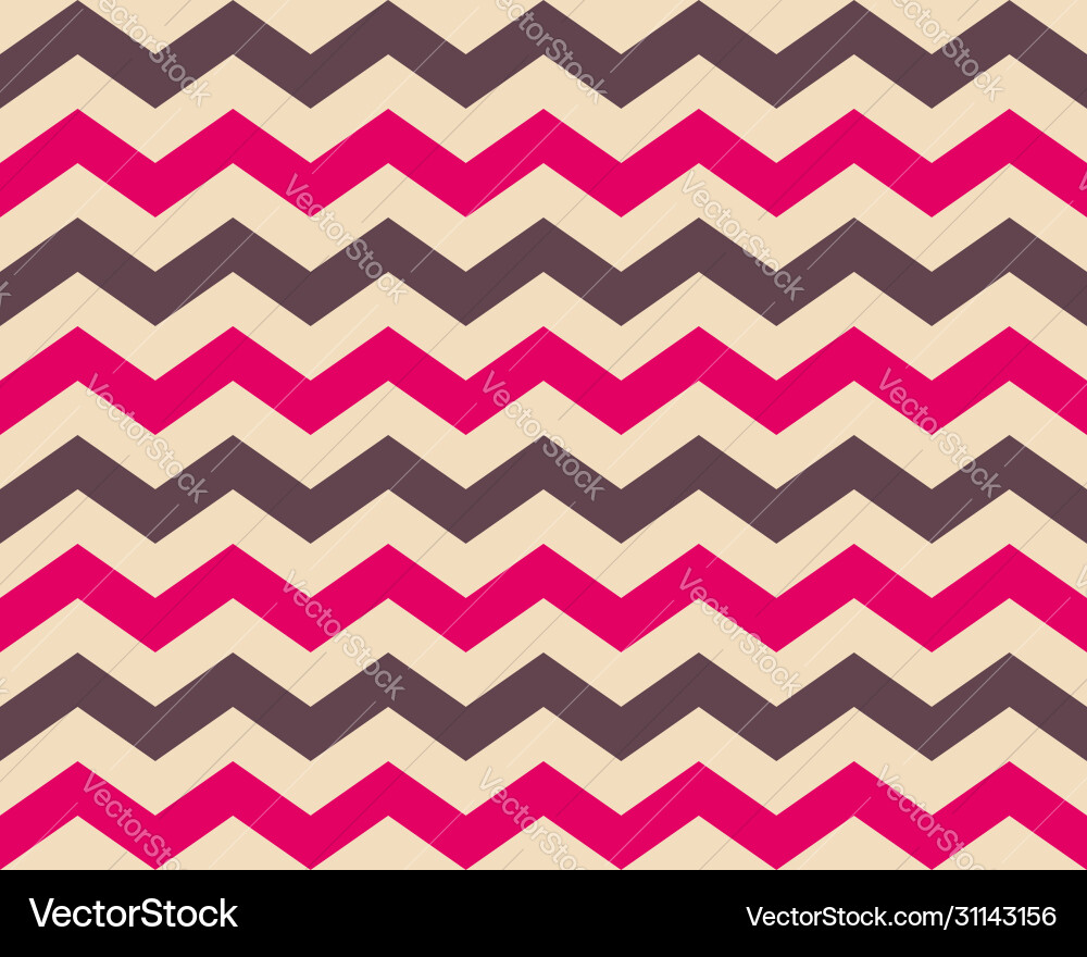 Zigzag pattern seamless zig zag background color Vector Image