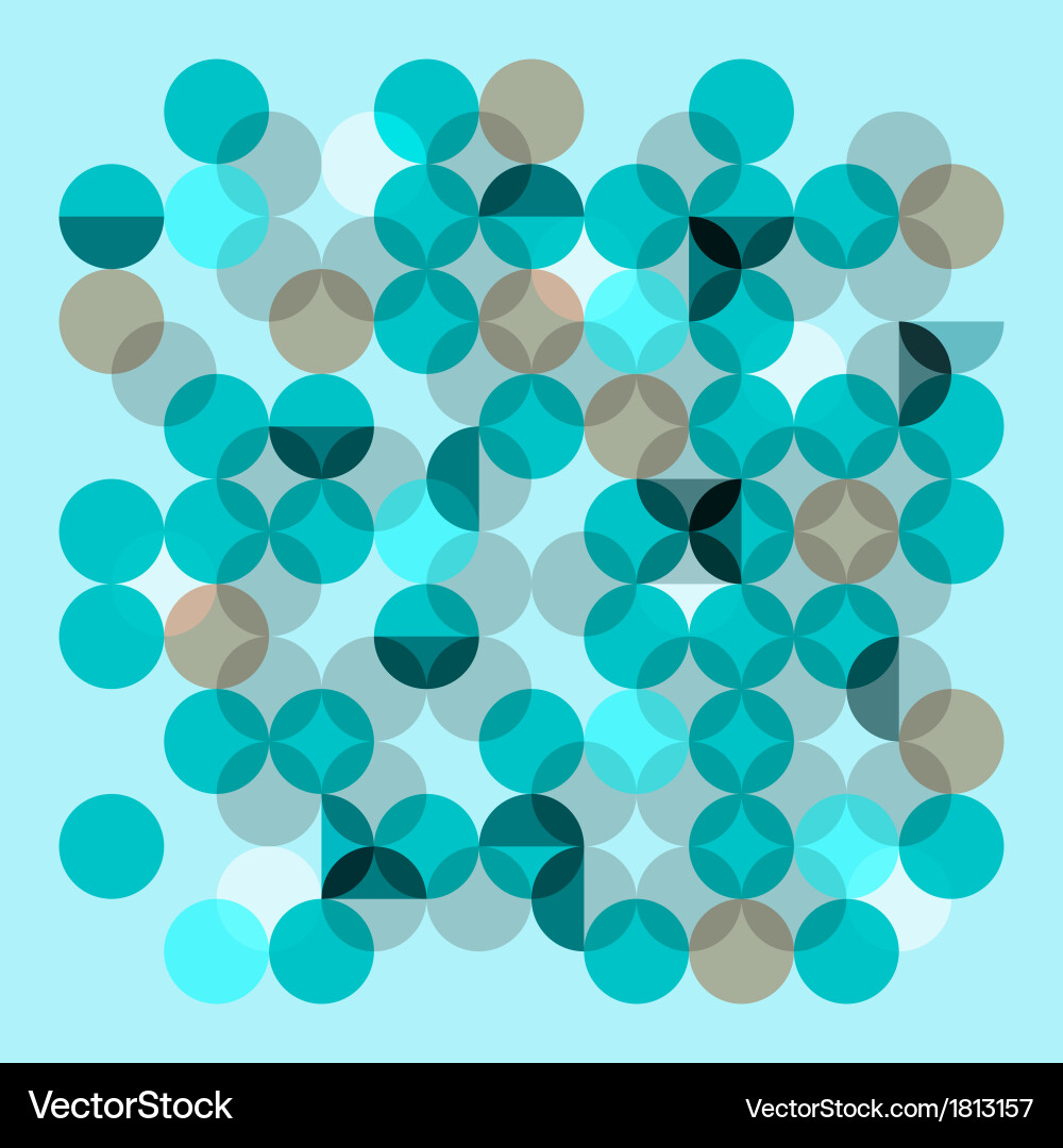 Abstract Circles Pattern Vector Image