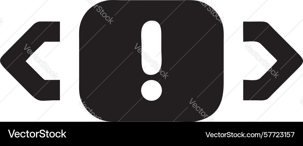 Code error or critical bug symbol design vector image