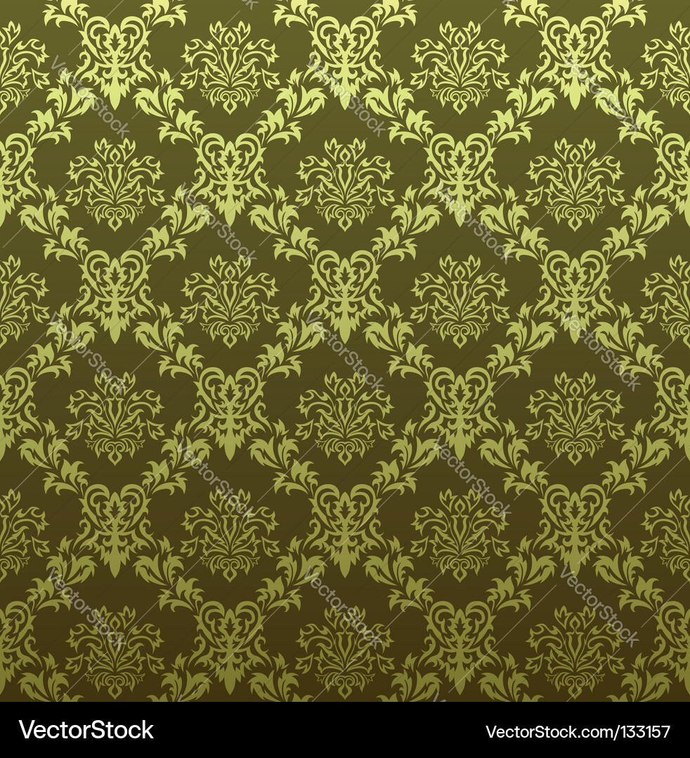 Damask pattern vector image
