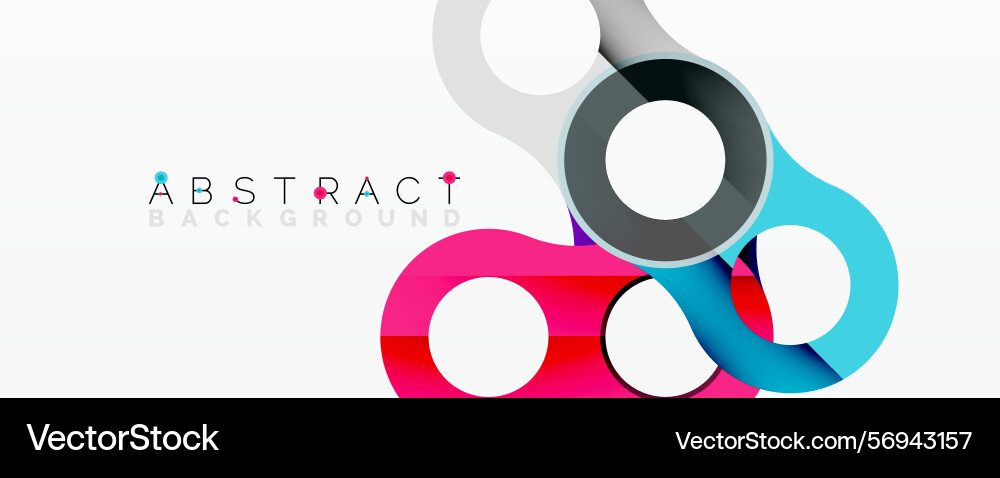 Modern design features overlapping circles Modern design features overlapping circles vector image