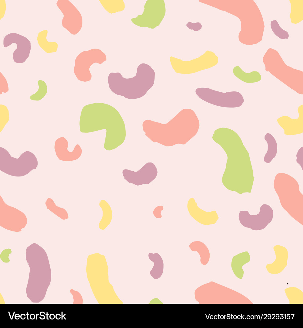 Seamless pattern with blots and beans Seamless pattern with blots and beans vector image