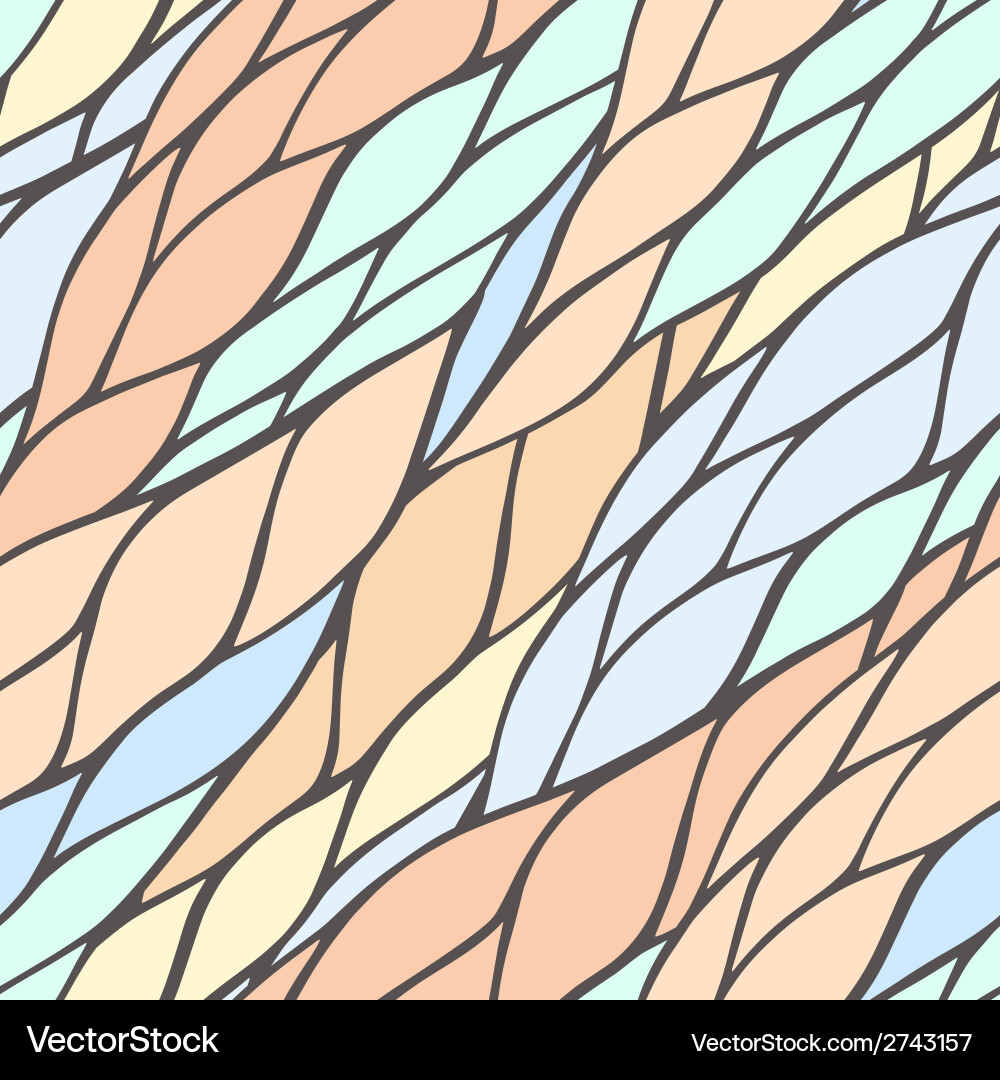Seamless pattern with colorful hand drawn abstract vector image