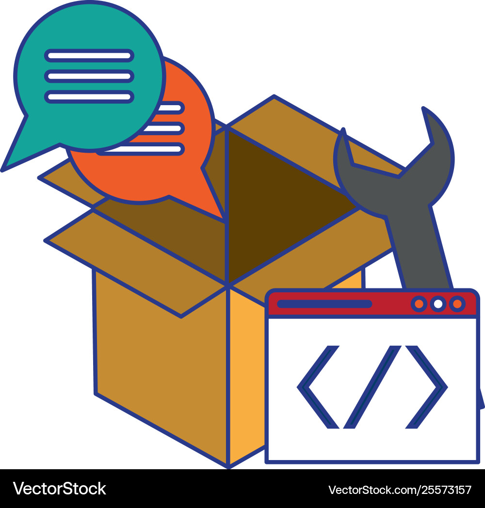 Software programming code symbols Software programming code symbols vector image