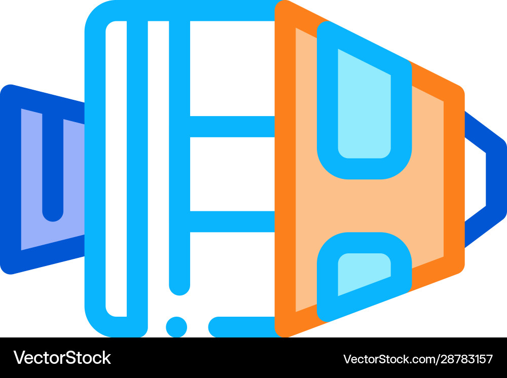 Spaceship return unit icon outline Spaceship return unit icon outline vector image