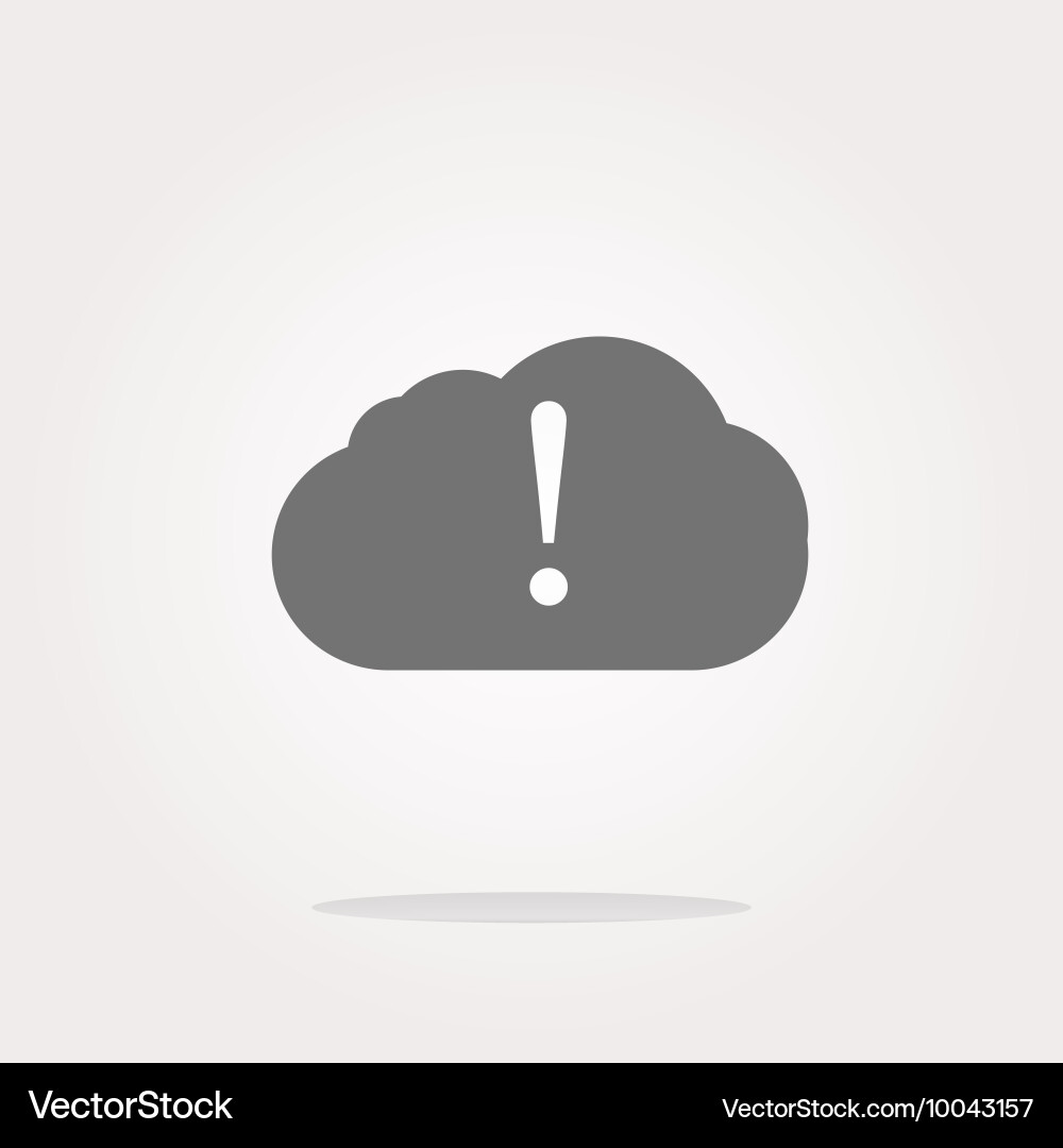 Speech bubbles with exclamation mark web icon vector image