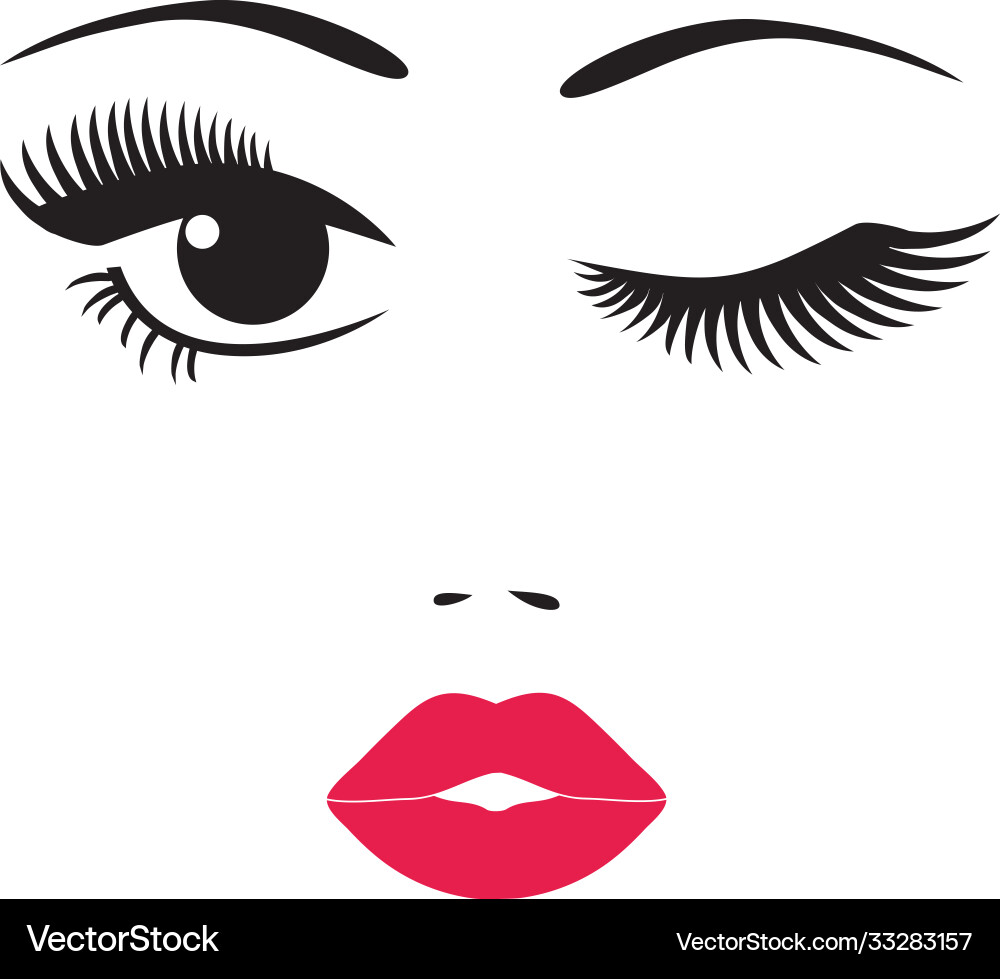 Woman face vector image